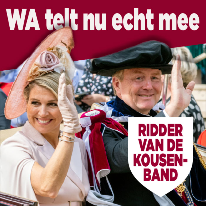 Pracht en praal: Willem-Alexander is nu Kousenband-ridder