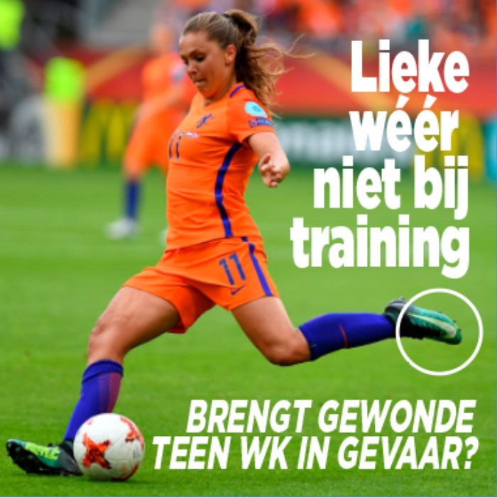 Zorgt gewonde teen voor einde WK Lieke Martens?