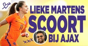 Lieke Martens valt voor Ajax-speler