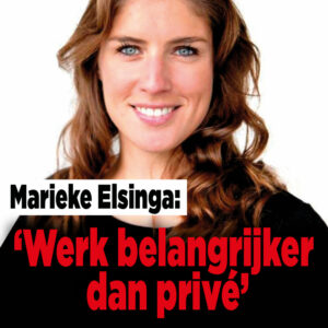 Marieke Elsinga vindt haar werk het belangrijkst