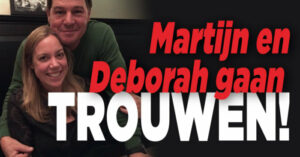 Martijn en Deborah in het huwelijksbootje