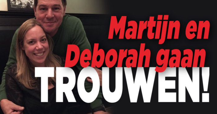 Martijn en Deborah in het huwelijksbootje