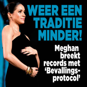 Na bevalling Meghan geen fotomoment