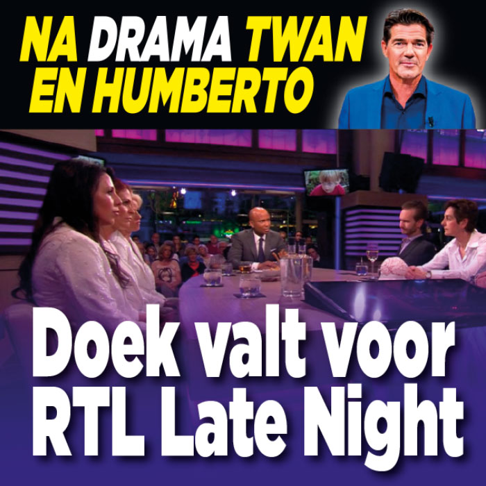 Na drama Humberto en Twan, doek valt voor RTL Late Night