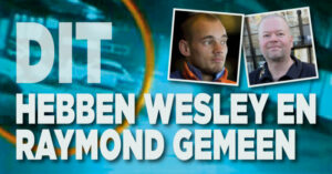 Overeenkomst Wesley Sneijder en Barney: beiden in het geniep gefilmd
