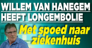 Willem van Hanegem heeft longembolie