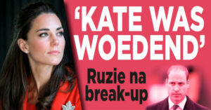 Kate woedend op William na vakantie