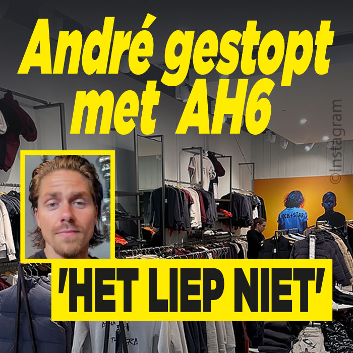 Edelsteen Ham bout André gestopt met kledingmerk AH6: 'Het liep niet' - Ditjes en Datjes