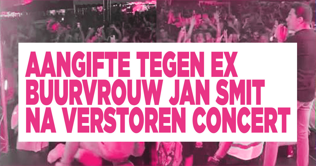 Aangifte tegen buurvrouw Jan Smit
