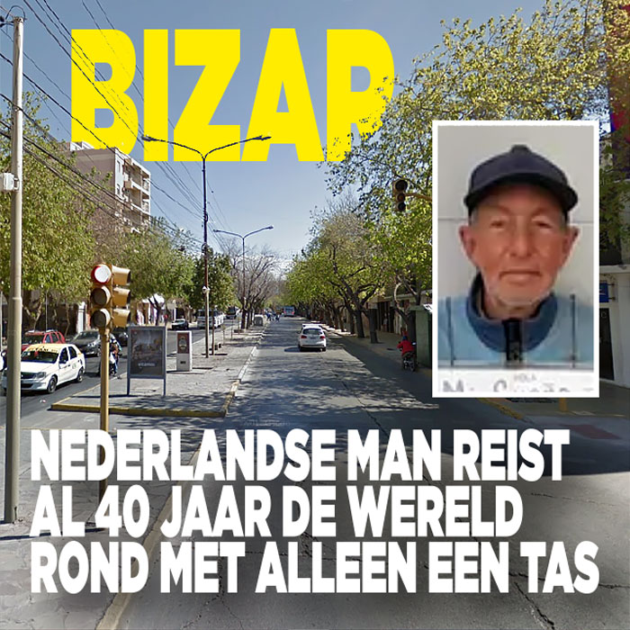 Bizar: Nederlandse man reist al 40 jaar de wereld rond met alleen een tas