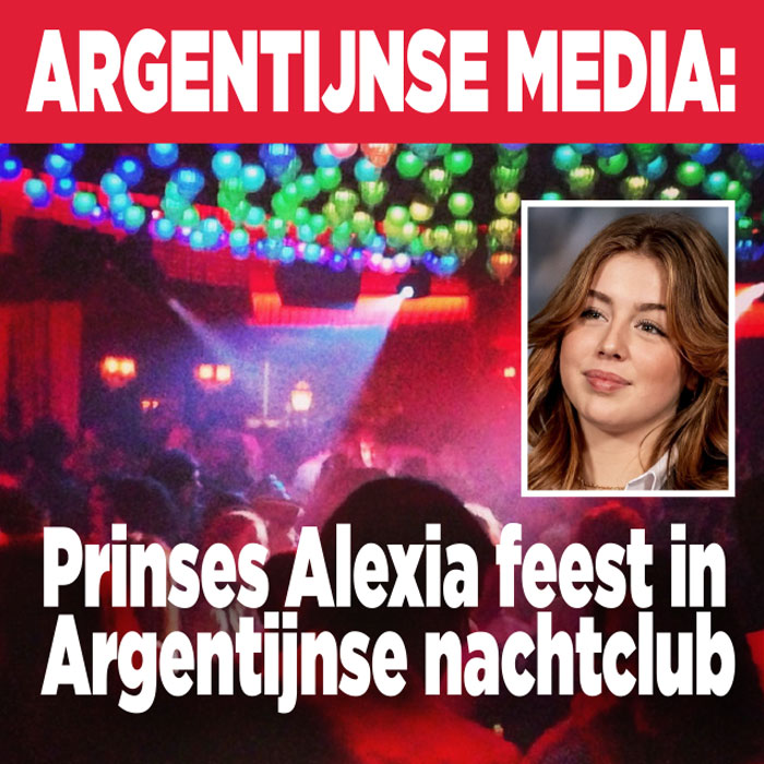 Alexia feest met vrienden in Argentijnse disco