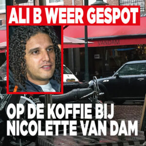 Ali B weer gespot: op de koffie bij Nicolette van Dam