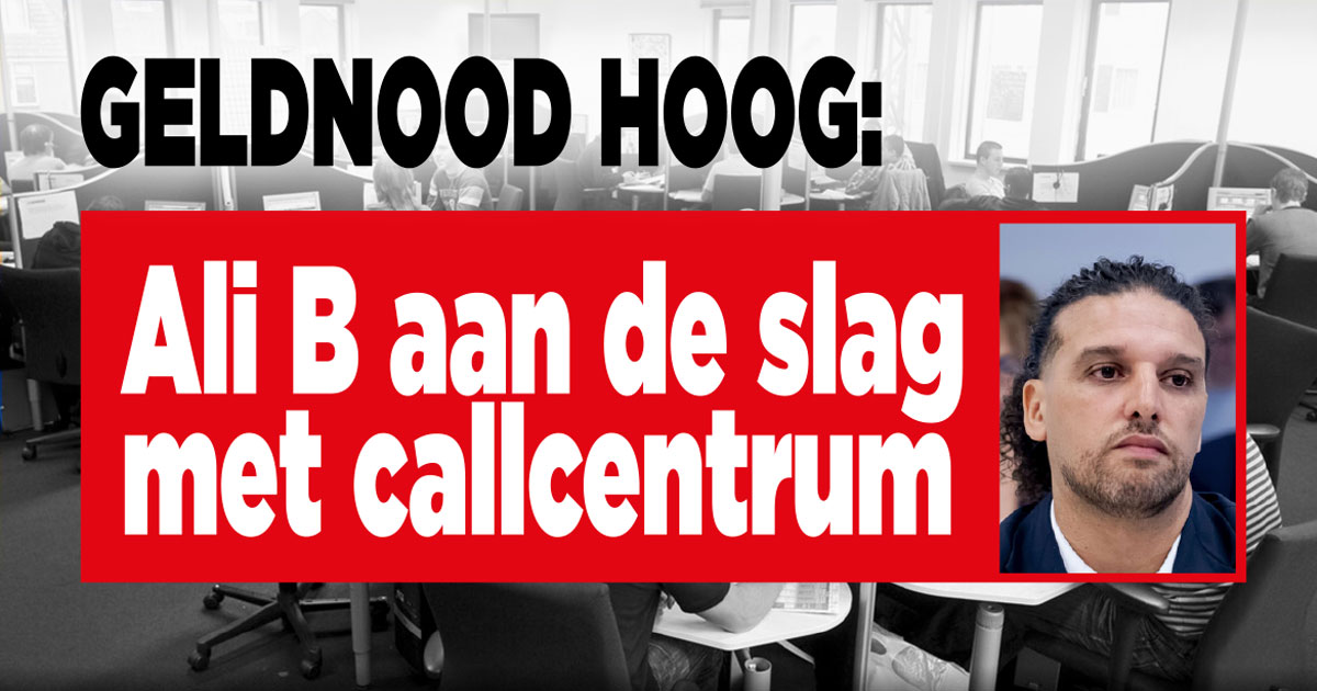 Ali B aan de slag in callcentrum
