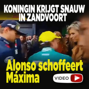Koningin krijgt snauw in Zandvoort: &#8216;Alonso schoffeert Máxima&#8217;