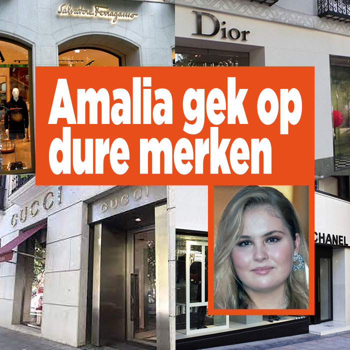 Amalia gek op dure winkels in Madrid