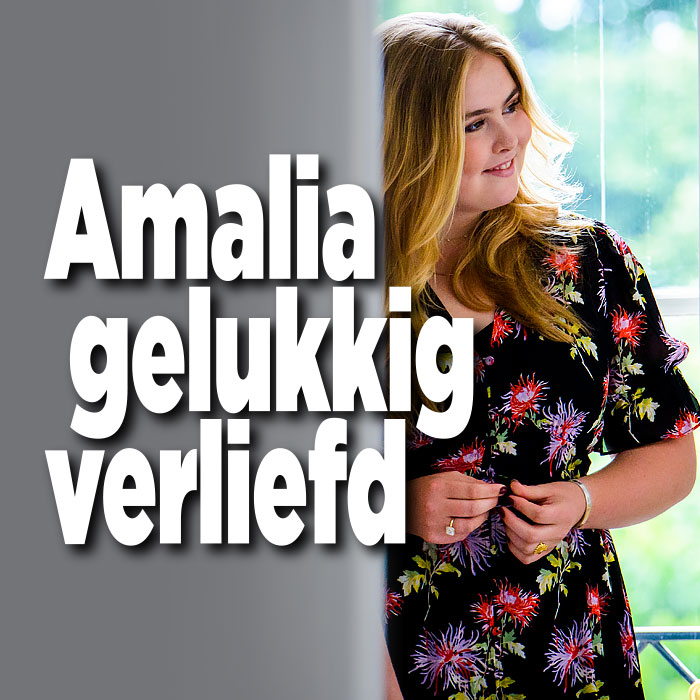 Amalia gelukkig verliefd