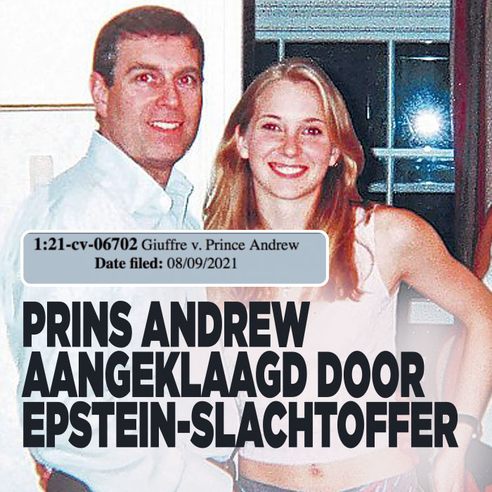 Prins Andrew aangeklaagd door Epstein-slachtoffer
