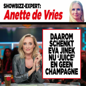 Showbizz-expert Anette de Vries: ‘Daarom schenkt Eva Jinek nu ‘juice’ en geen champagne’