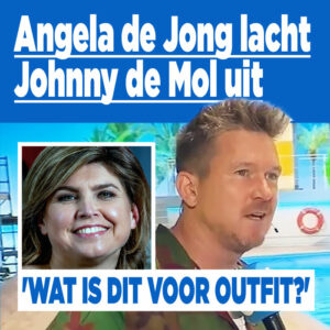 Angela de Jong lacht Johnny de Mol uit: &#8216;Wat is dit voor outfit?&#8217;