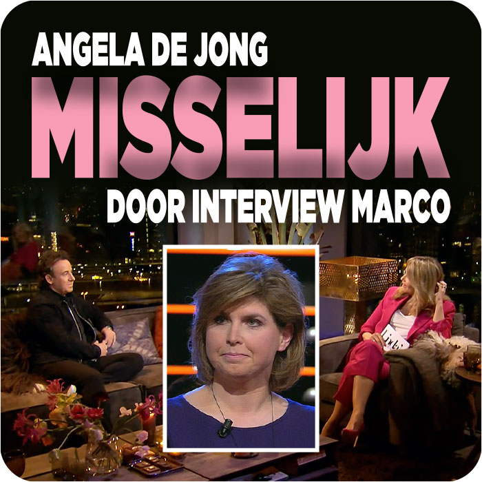 Angela de Jong ‘kotsmisselijk’ door interview Marco