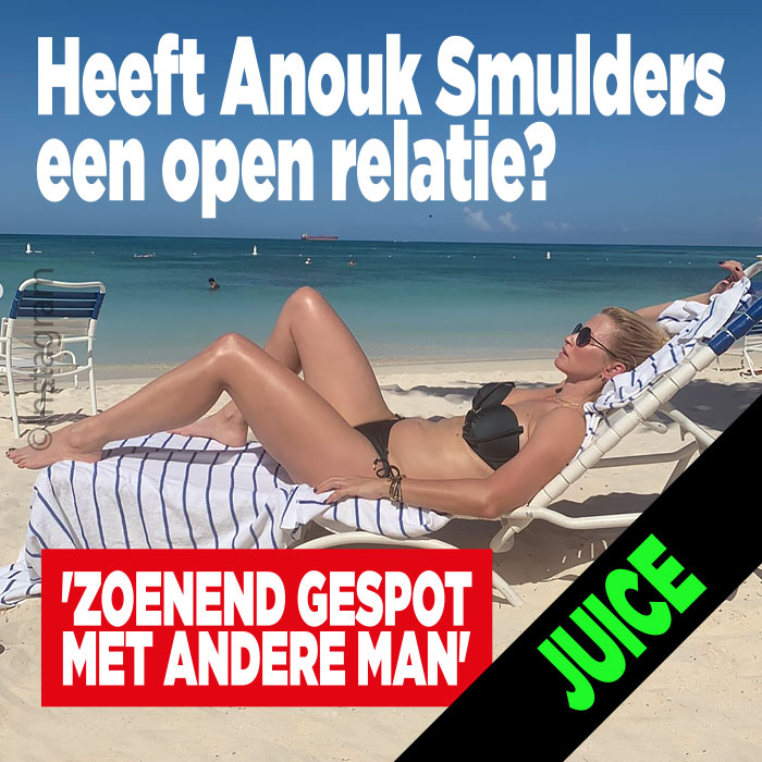 Heeft Anouk Smulders open relatie? &#8216;Zoenend gespot met andere man&#8217;