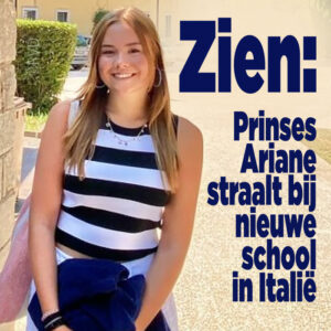 ZIEN: Prinses Ariane straalt bij nieuwe school in Italië