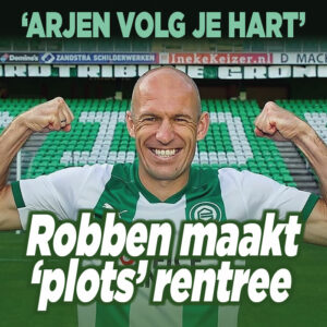 Arjen Robben maakt rentree in voetbalsport