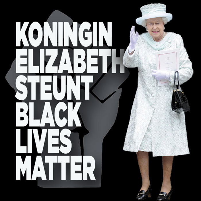 Koningin Elizabeth steunt BLM|