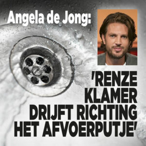 Angela de Jong: &#8216;Renze Klamer drijft richting het afvoerputje&#8217;
