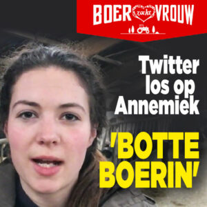 Twitter los op boerin Annemiek