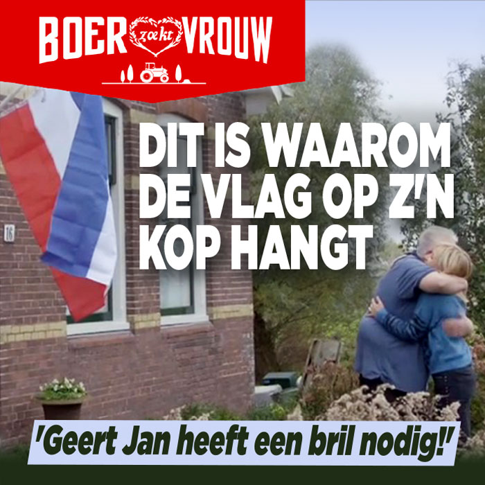 Dit is waarom boer Geert Jan de vlag andersom hing
