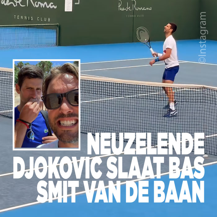 Neuzelende Djokovic slaat Bas Smit van de baan