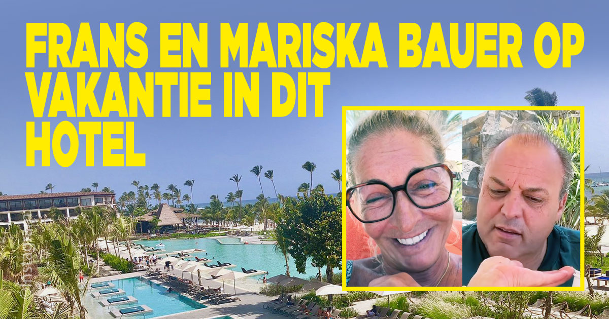 Frans en Mariska hier op vakantie