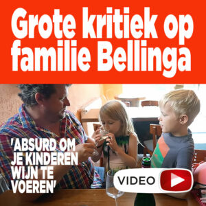 Grote kritiek op familie Bellinga: &#8216;Absurd om je kinderen wijn te voeren&#8217;