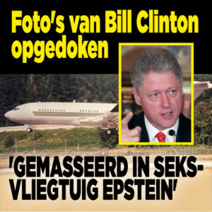 Foto&#8217;s van Bill Clinton in seks-vliegtuig Epstein opgedoken