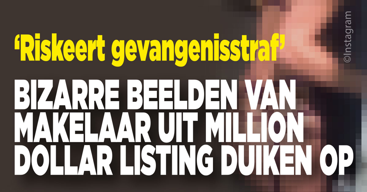 Makelaar doet naakt open voor kinderen
