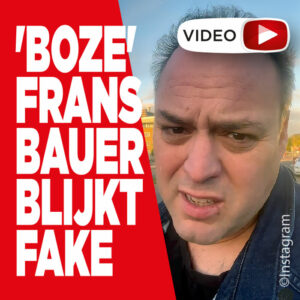 &#8216;Boze&#8217; Frans Bauer blijkt fake