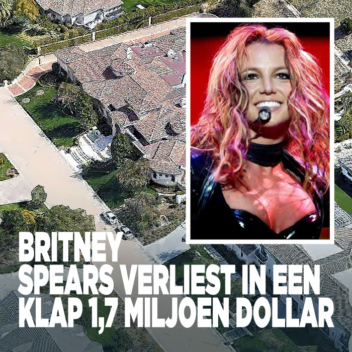 Britney Spears verliest in een klap 1,7 miljoen dollar