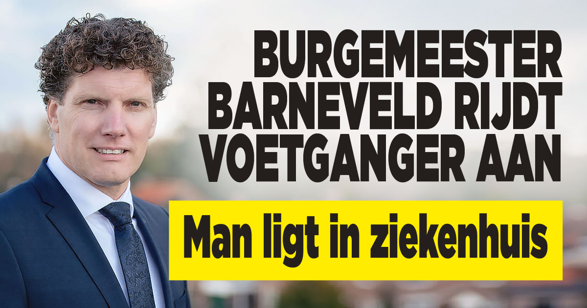 Burgemeester rijdt iemand aan