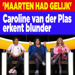 Caroline van der Plas erkent blunder: &#8216;Maarten had gelijk&#8217;