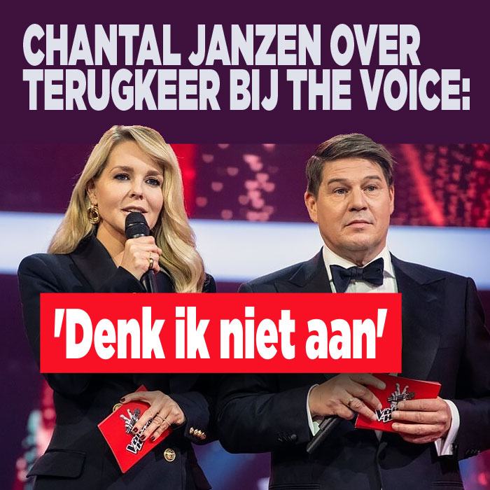 Chantal Janzen over terugkeer bij The Voice: &#8216;Denk ik niet aan&#8217;