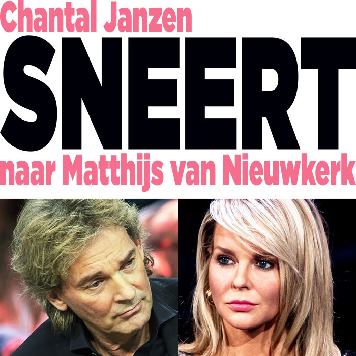 Chantal Janzen SNEERT naar Matthijs van Nieuwkerk