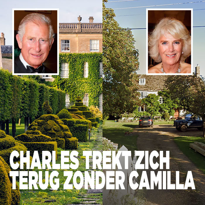 Charles trekt zich terug zonder Camilla