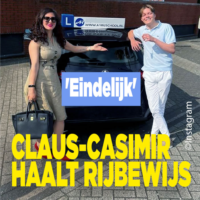 Claus-Casimir haalt rijbewijs: &#8216;Eindelijk&#8217;