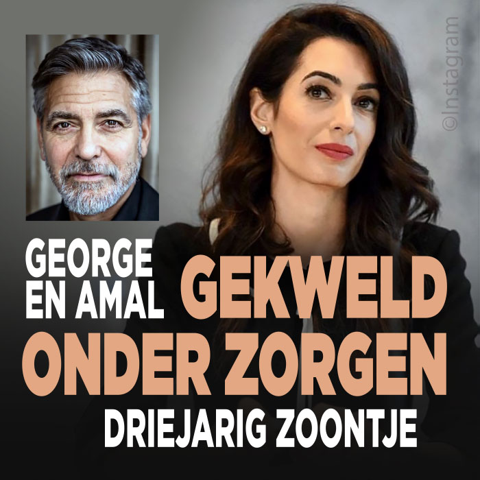Grote zorgen zoontje George en Amal (3)