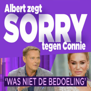 Albert Verlinde zegt sorry tegen Connie Witteman