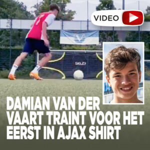 Damian van der Vaart traint voor het eerst in Ajax shirt