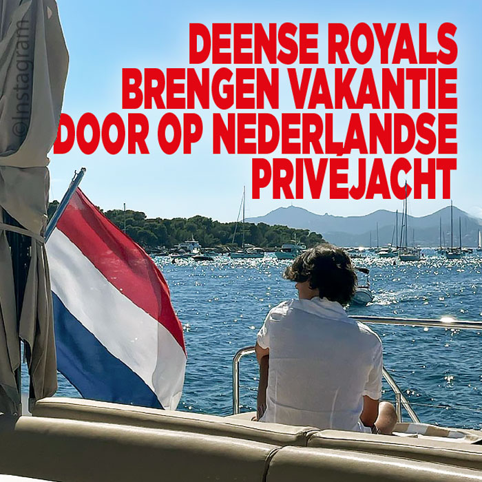 Deense royals brengen vakantie door op Nederlandse privéjacht