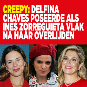 Creepy: Delfina Chaves poseerde als Inés Zorreguieta vlak na haar overlijden