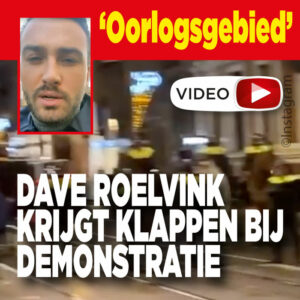 VIDEO: Dave Roelvink krijgt rake klappen bij demonstratie